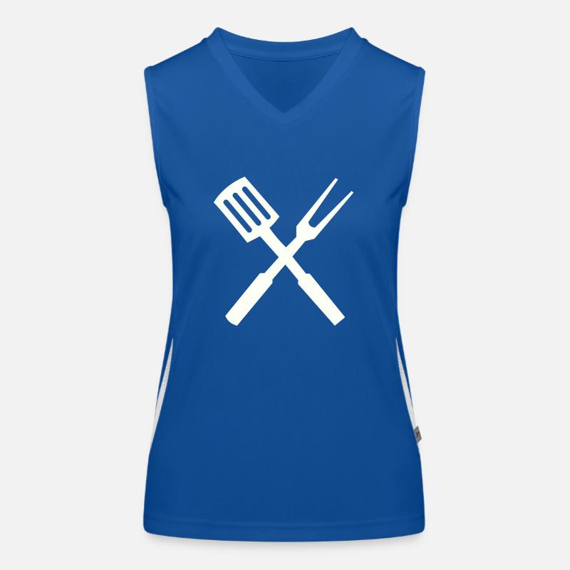 Couverts de chef Débardeur respirant contrasté Femme