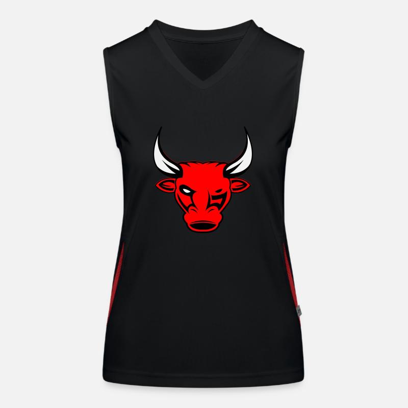 stier bulle Funktionelles Kontrast-Tank Top für Frauen