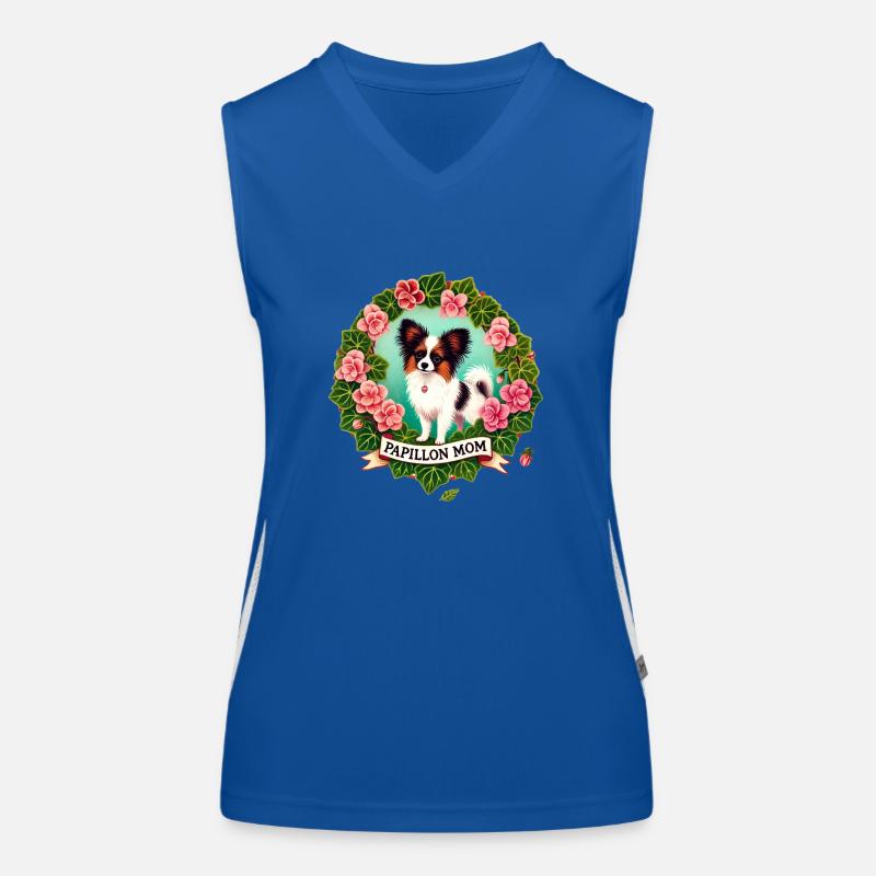Papillon Mama Funktionelles Kontrast-Tank Top für Frauen