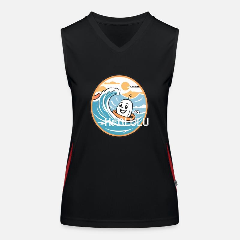 Honolulu Hawaii USA Geschenk Geschenkidee Funktionelles Kontrast-Tank Top für Frauen