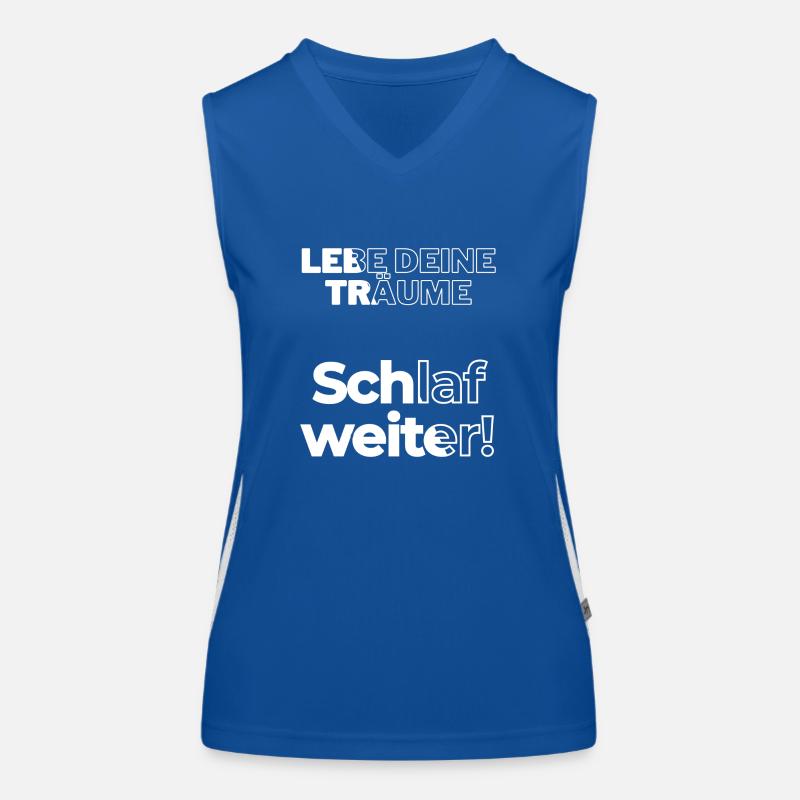 Dormi su Top sportivo da donna in contrasto cromatico