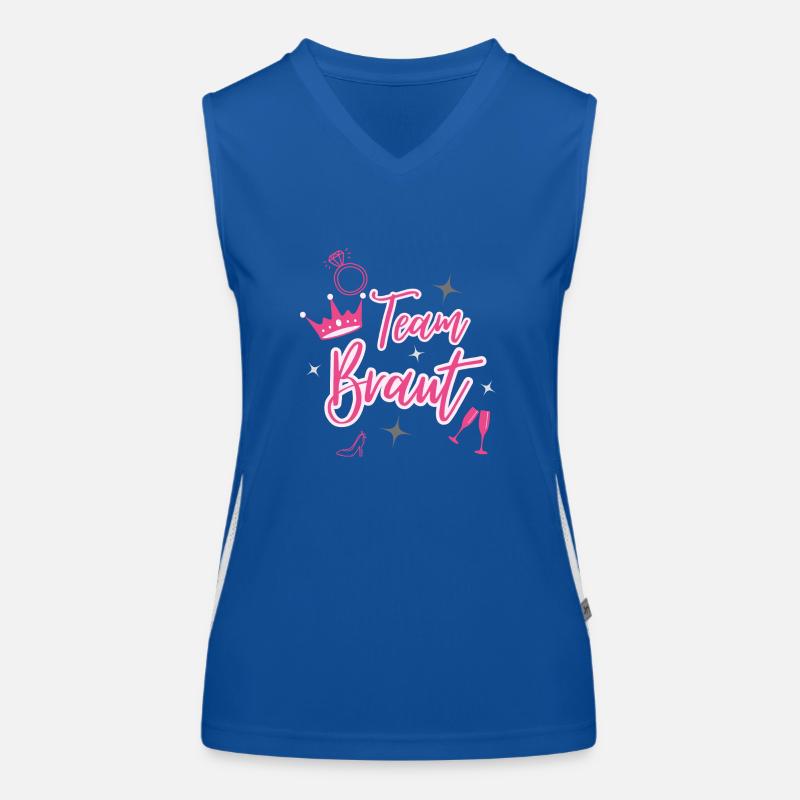 Bachelorette Sparkle Funktionelles Kontrast-Tank Top für Frauen