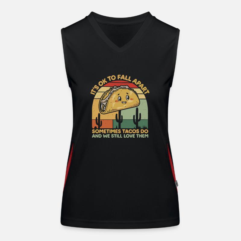 Inspiration with a taco twist Women's Functional Contrast Tank Top