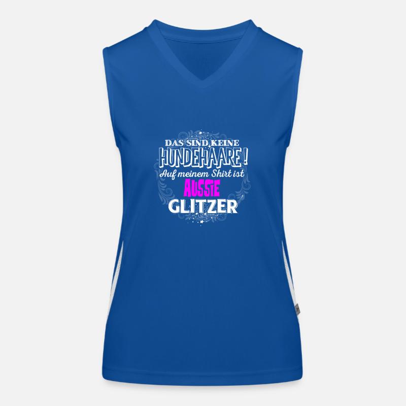 AUSSIE - Glitzer Funktionelles Kontrast-Tank Top für Frauen