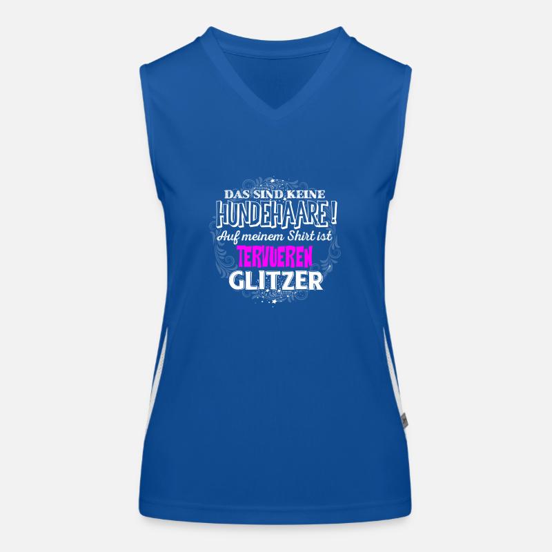 TERVUEREN - Glitzer Funktionelles Kontrast-Tank Top für Frauen