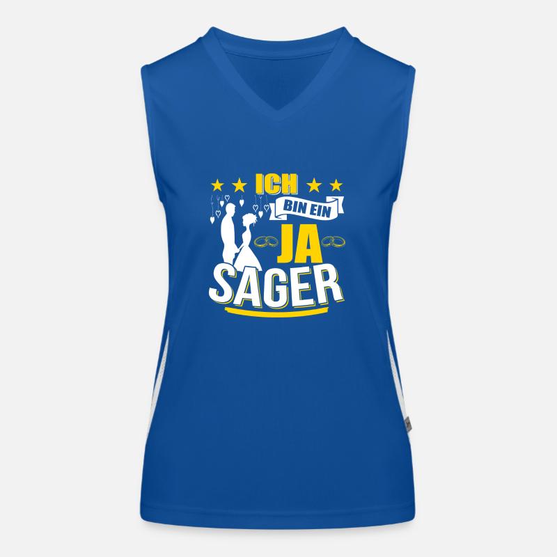 Ich bin ein JA sager Funktionelles Kontrast-Tank Top für Frauen