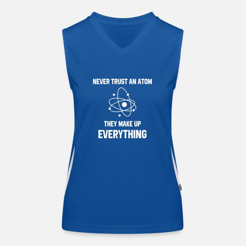 Never Trust An Atom Women's Functional Contrast Tank Top
