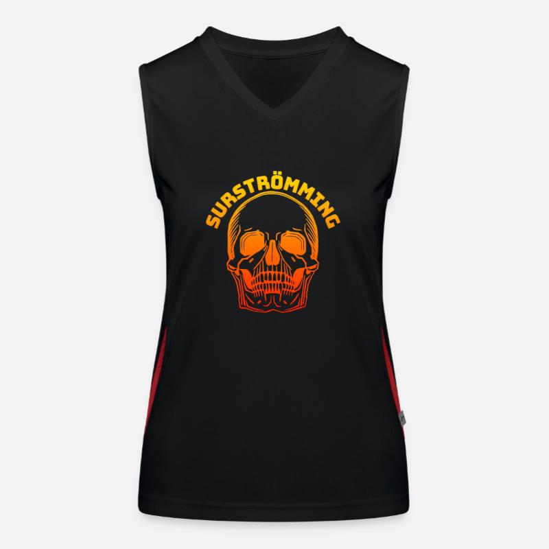 Surströmming skull Women's Functional Contrast Tank Top