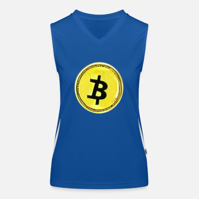 Bitcoin Krypto Währung neu virtuellen Lebens 4 Funktionelles Kontrast-Tank Top für Frauen