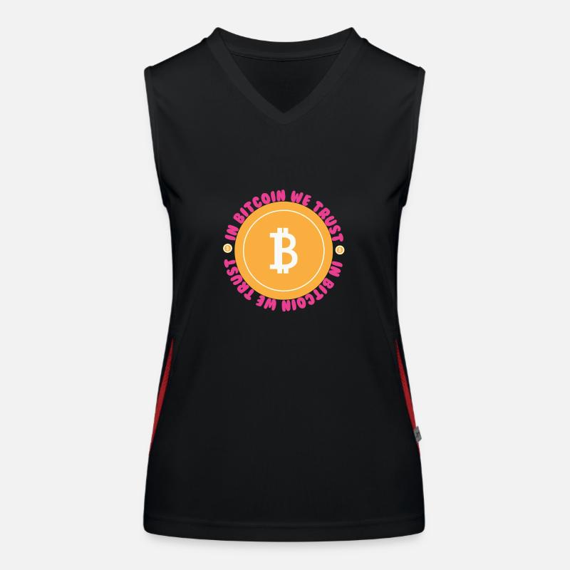 In Bitcoin We Trust Women's Functional Contrast Tank Top