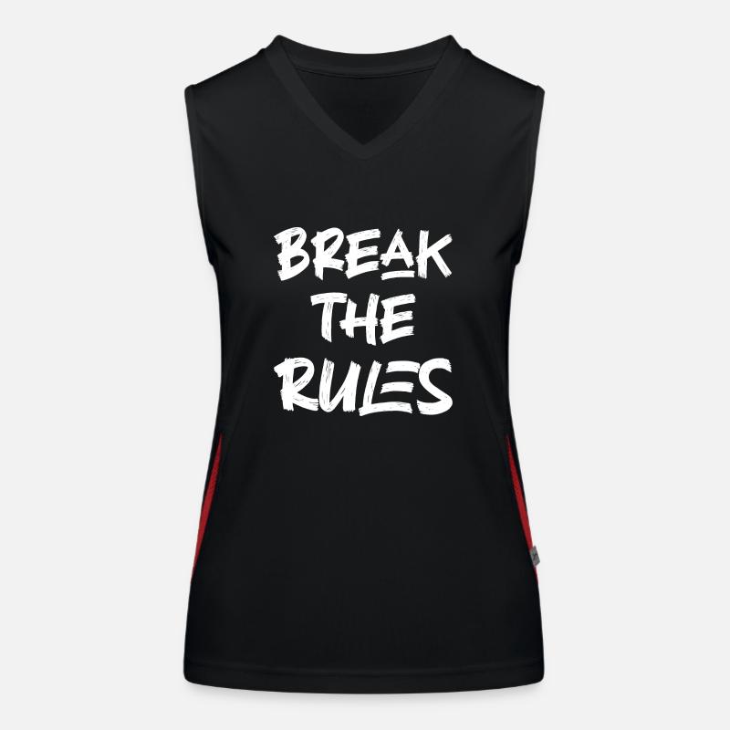 Break the rules Débardeur respirant contrasté Femme