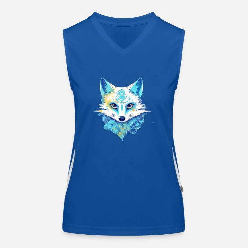 Der blaue Fuchs Funktionelles Kontrast-Tank Top für Frauen