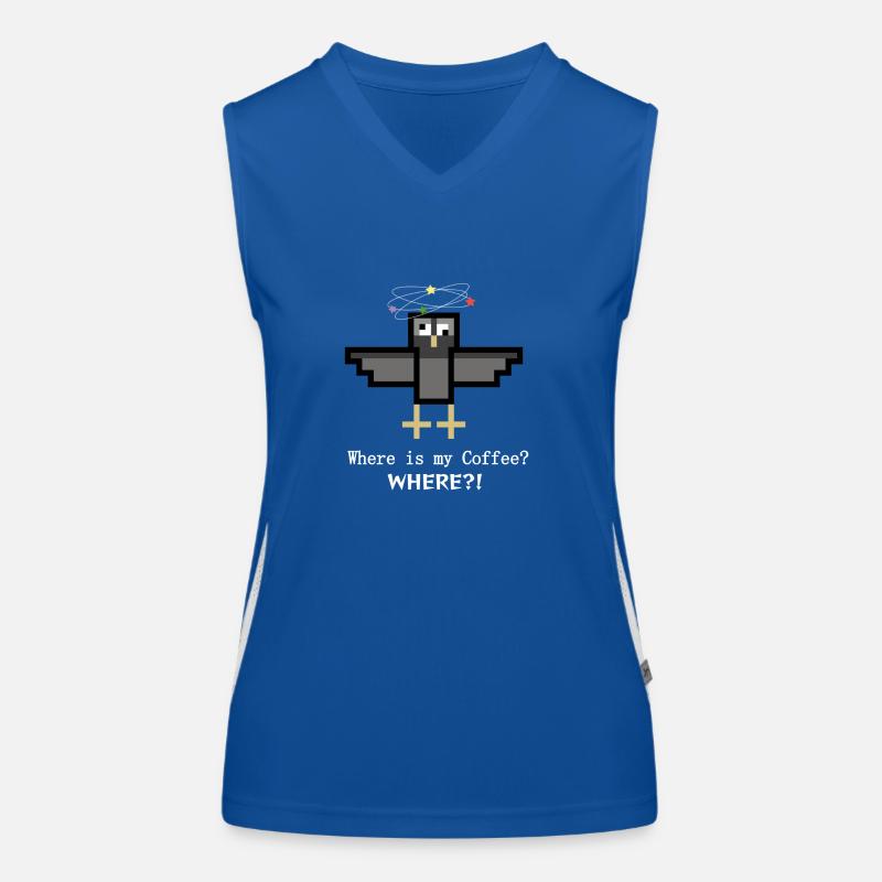 Kaffee-Taube Funktionelles Kontrast-Tank Top für Frauen