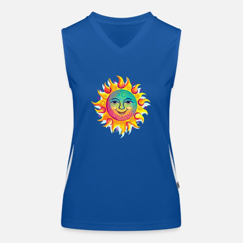 Soleil éclatant Débardeur respirant contrasté Femme