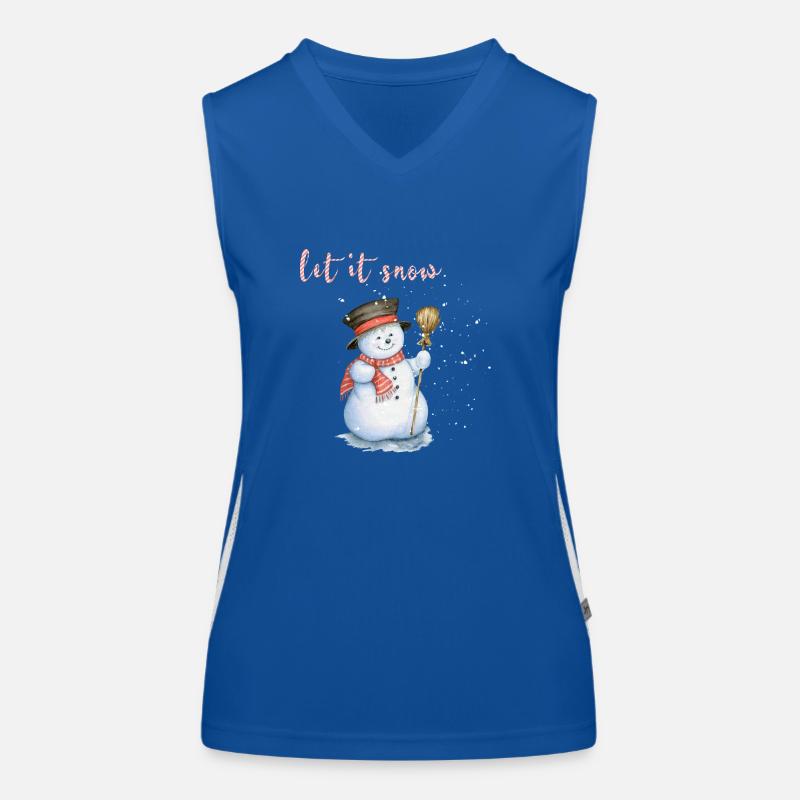 let it snow Women's Functional Contrast Tank Top