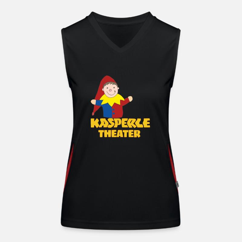 KASPERLE THEATER Funktionelles Kontrast-Tank Top für Frauen
