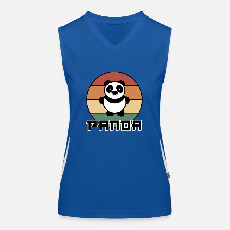 Panda retro Débardeur respirant contrasté Femme