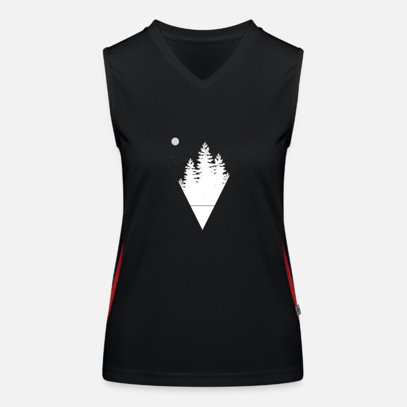 Forêt Triangle Forêt Débardeur respirant contrasté Femme