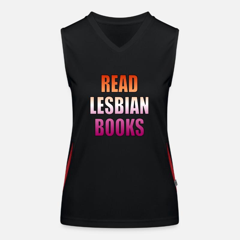 Lesen Sie lesbische Bücher Funktionelles Kontrast-Tank Top für Frauen