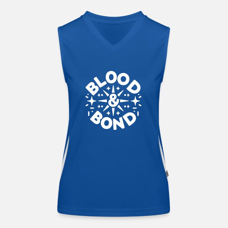 Blut und Bindung Funktionelles Kontrast-Tank Top für Frauen