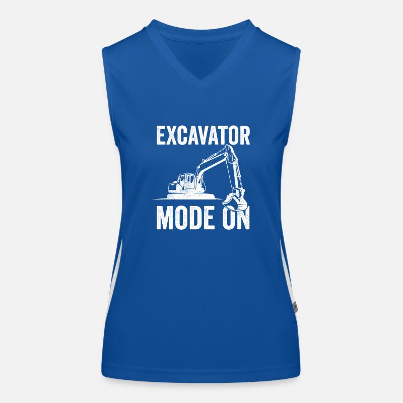 Ouvrier du bâtiment excavatrice Débardeur respirant contrasté Femme