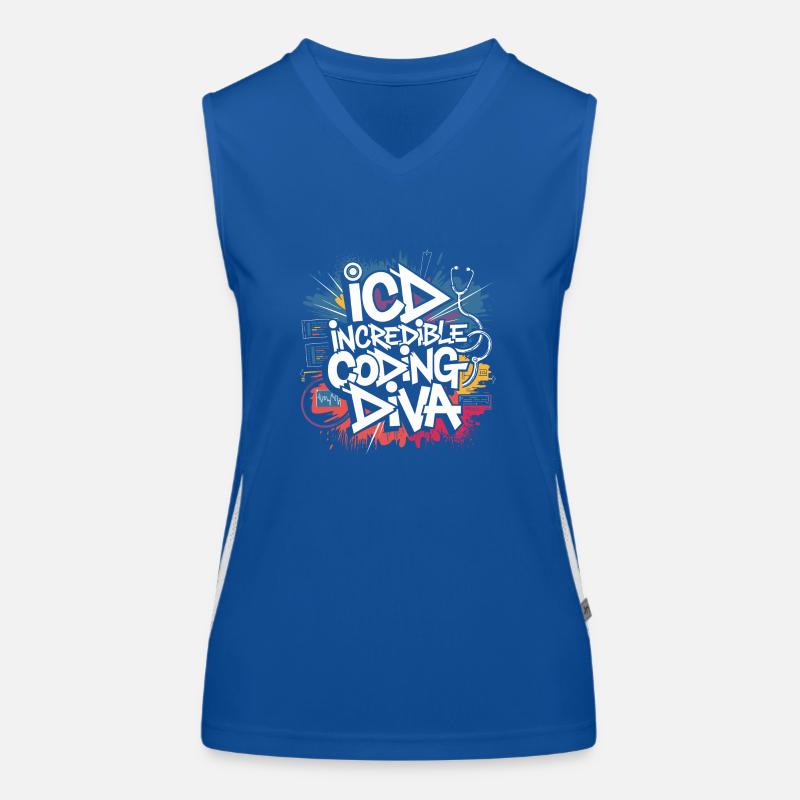 Codage passionné Débardeur respirant contrasté Femme