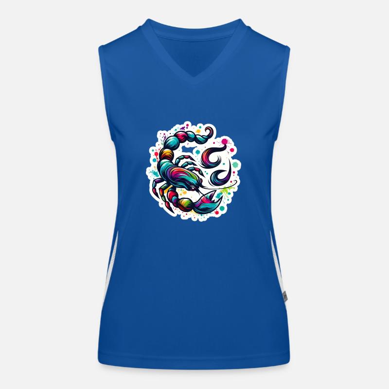 Zodiac Scorpion Funktionelles Kontrast-Tank Top für Frauen