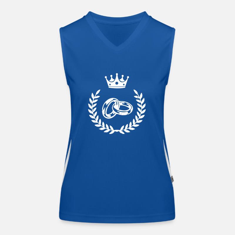 eheringe krone Funktionelles Kontrast-Tank Top für Frauen