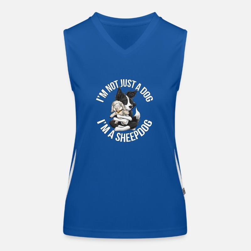 Ich bin ein Schäferhund - Schwarz Funktionelles Kontrast-Tank Top für Frauen