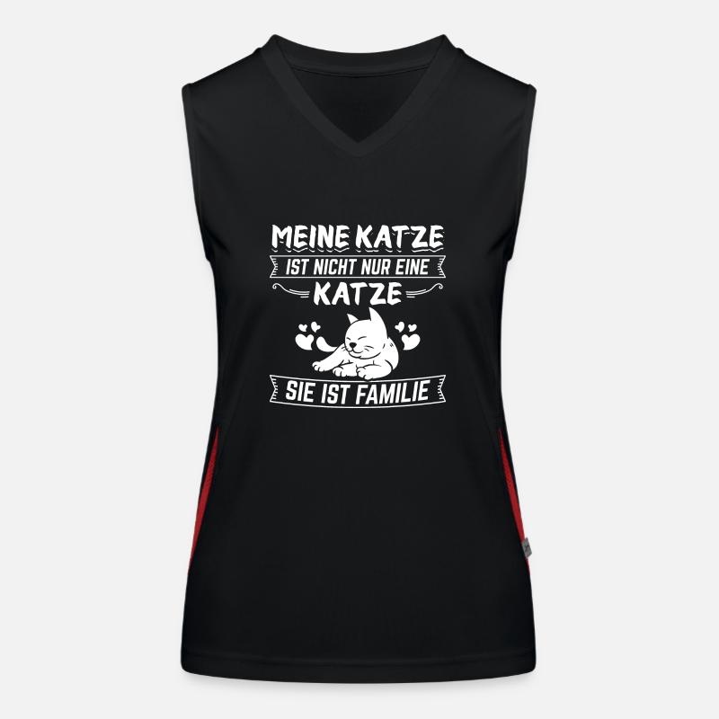 Katze NICHT NUR EINE KATZE Funktionelles Kontrast-Tank Top für Frauen