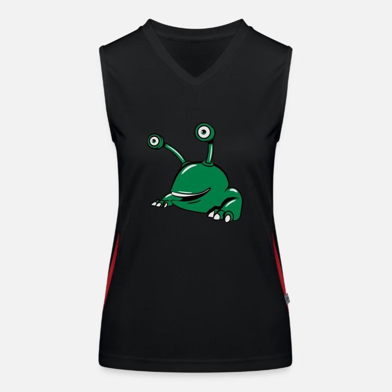 alien humorous sweet Women's Functional Contrast Tank Top