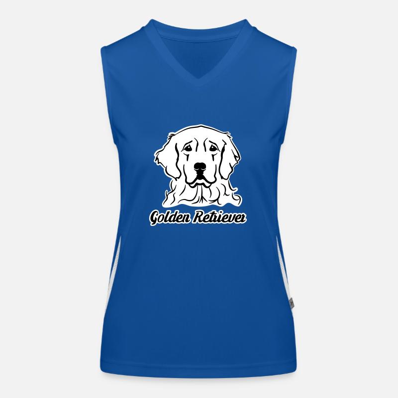 Golden Retriever Débardeur respirant contrasté Femme