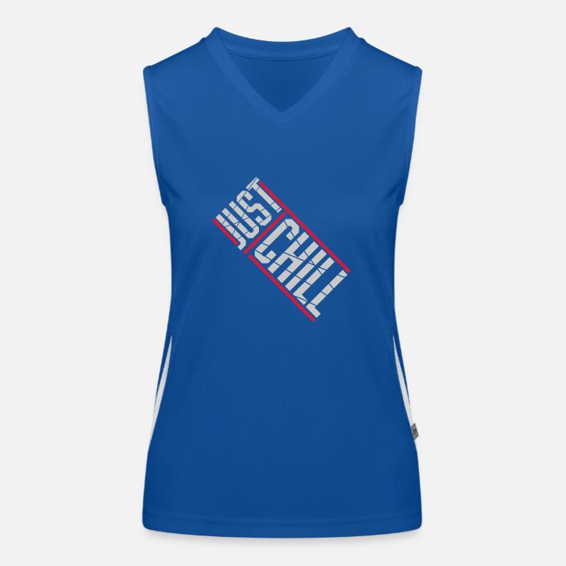 Just Chill Text Logo Funktionelles Kontrast-Tank Top für Frauen