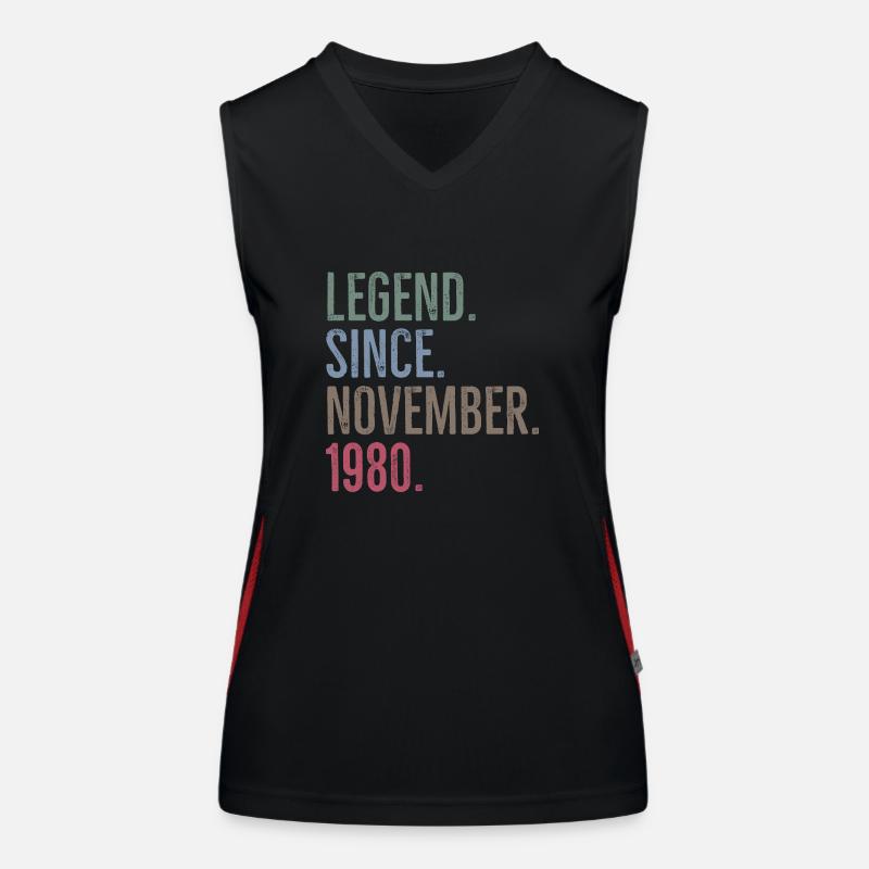 Legend Since November 1980 Women's Functional Contrast Tank Top