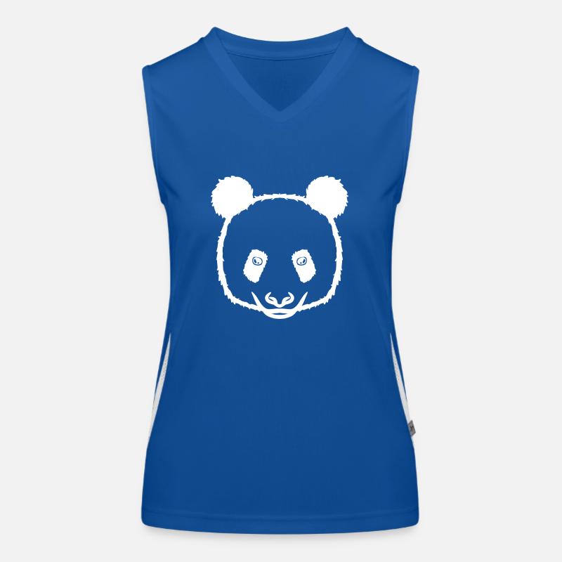 Panda blanc Débardeur respirant contrasté Femme
