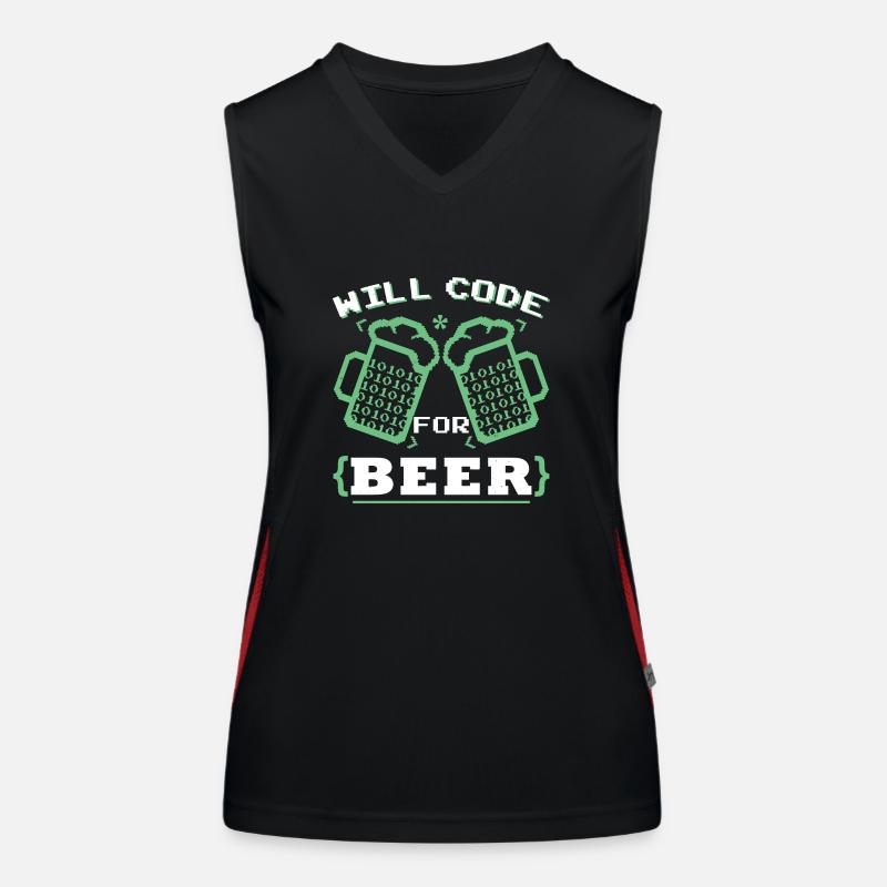 Funny Programming Coder Programmer Coder Coding Women's Functional Contrast Tank Top
