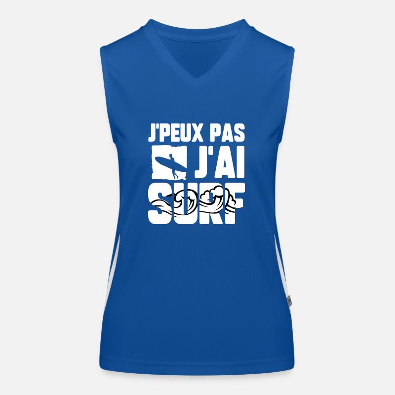 J’peux pas j’ai surf Débardeur respirant contrasté Femme
