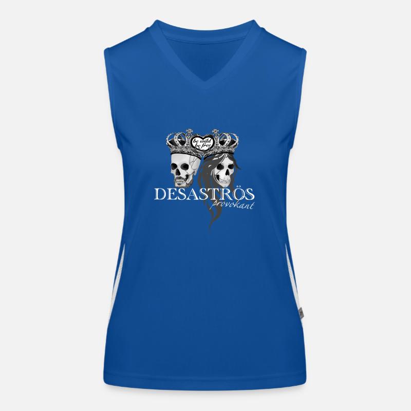 𝔻𝔼𝕊𝔸𝕊𝕋ℝÖ𝕊 𝖕𝖗𝖔𝖛𝖔𝖐𝖆𝖓𝖙 𝖜𝖍𝖎𝖙𝖊 Funktionelles Kontrast-Tank Top für Frauen