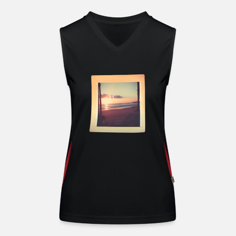 Retro-Erinnerungen Funktionelles Kontrast-Tank Top für Frauen