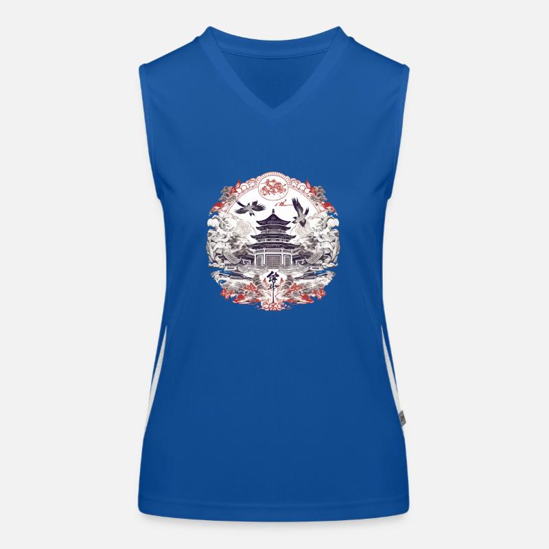 Chinesische Folklore Funktionelles Kontrast-Tank Top für Frauen