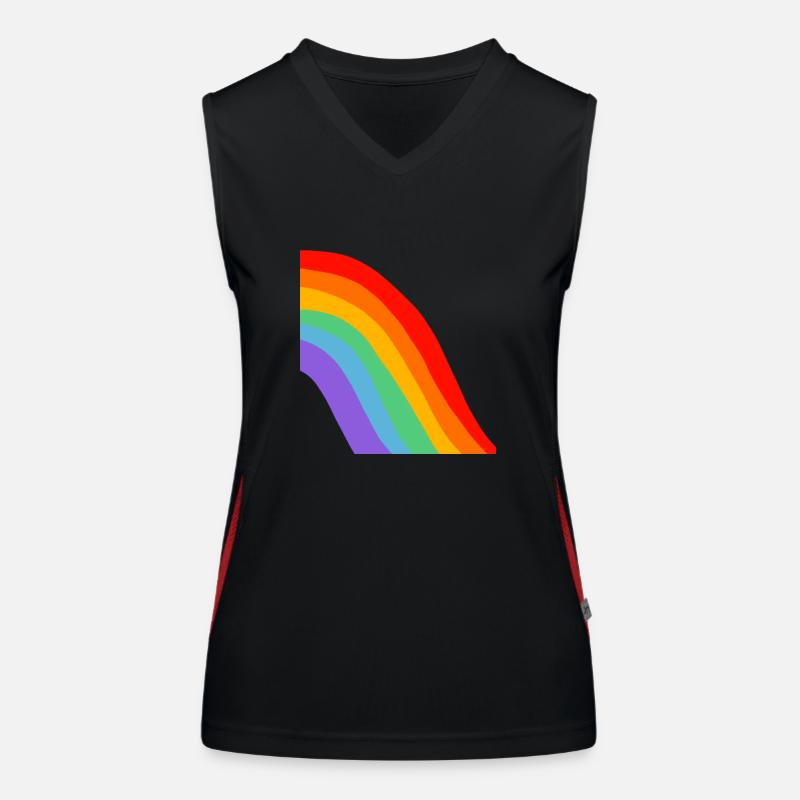 RAINBOW PRIDE LGBTQ+ Funktionelles Kontrast-Tank Top für Frauen