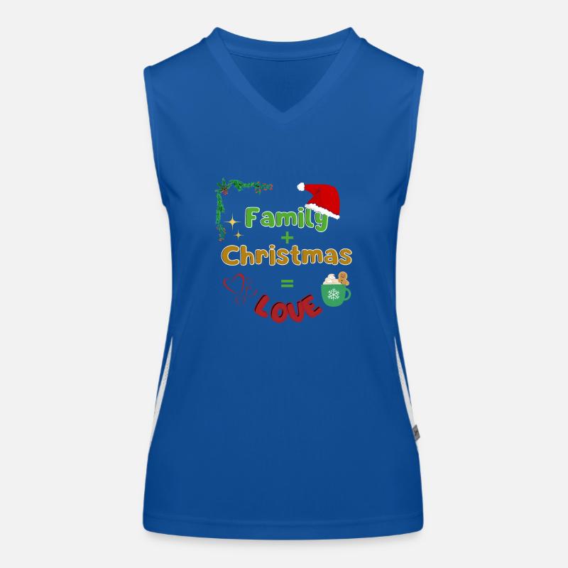 Design de Noël Débardeur respirant contrasté Femme