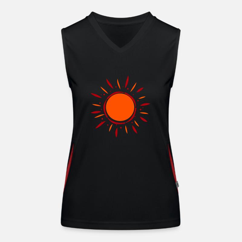 Summer sun 1 Women's Functional Contrast Tank Top