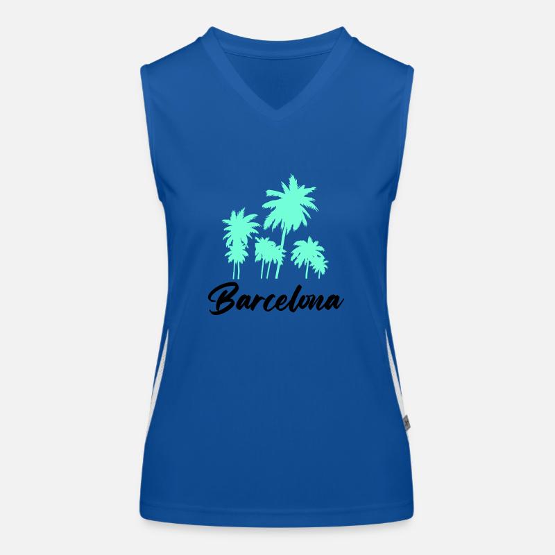 Barcelone Débardeur respirant contrasté Femme