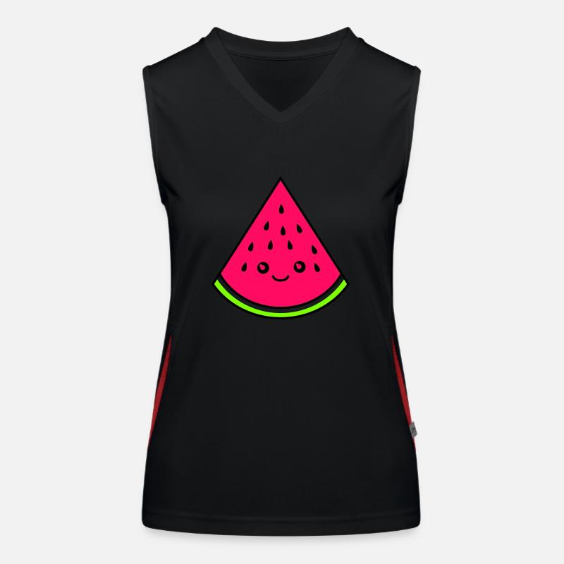 Melon funny Women's Functional Contrast Tank Top