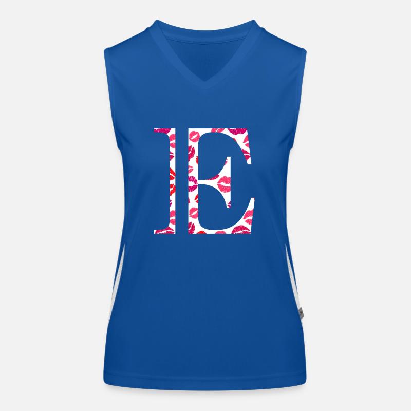 Lettre e bisous Débardeur respirant contrasté Femme