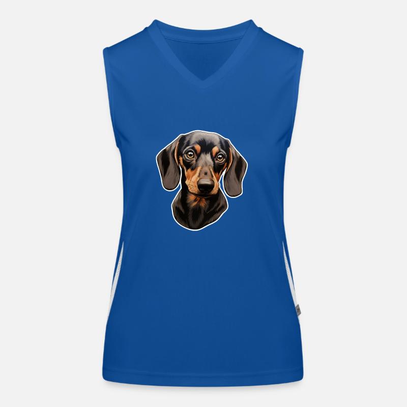 Teckel ou teckel Débardeur respirant contrasté Femme