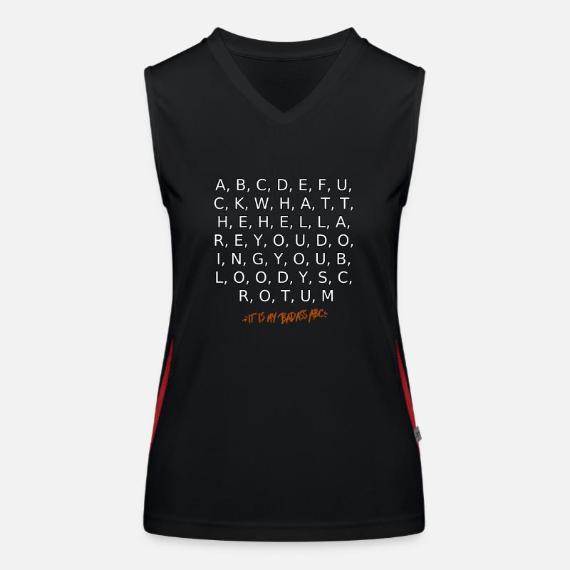 My Badass Abc Women's Functional Contrast Tank Top