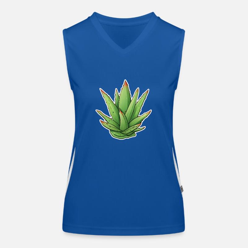 Plante d’Aloe Vera Débardeur respirant contrasté Femme