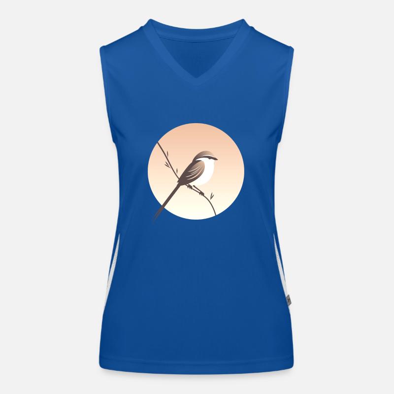 Petit oiseau sur branche Débardeur respirant contrasté Femme